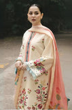 Zara shahjhan embroided Sleeves lawn 3pc